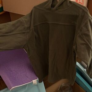 Olive Green Pullover Hoodie